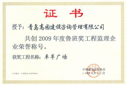 2009卓亭广场鲁班奖